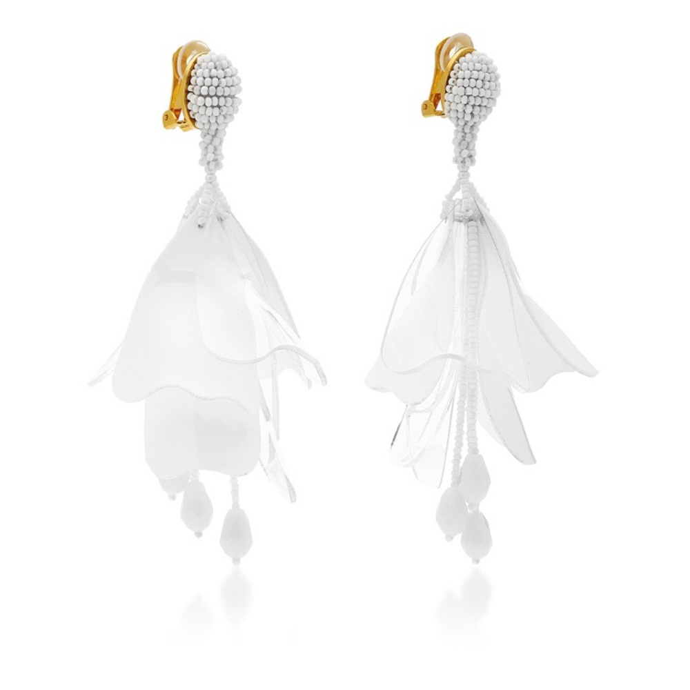 Oscar de la Renta
Impatiens Flower Drop Earrings